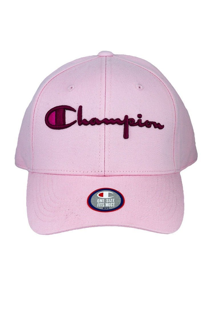 Bone Champion Aba Curva Bordado Strapback Rosa/Vermelho - NewSkull