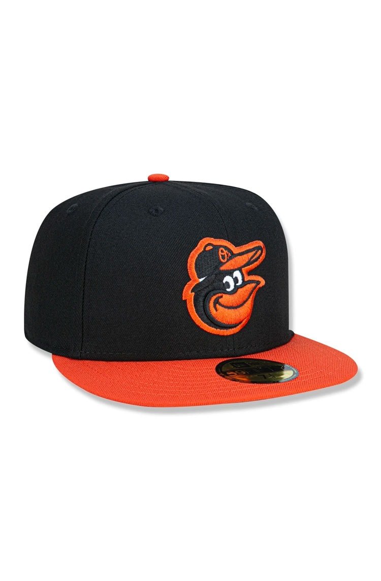 Boné New Era 59fifty Baltimore Orioles Mlb Preto/Laranja - NewSkull