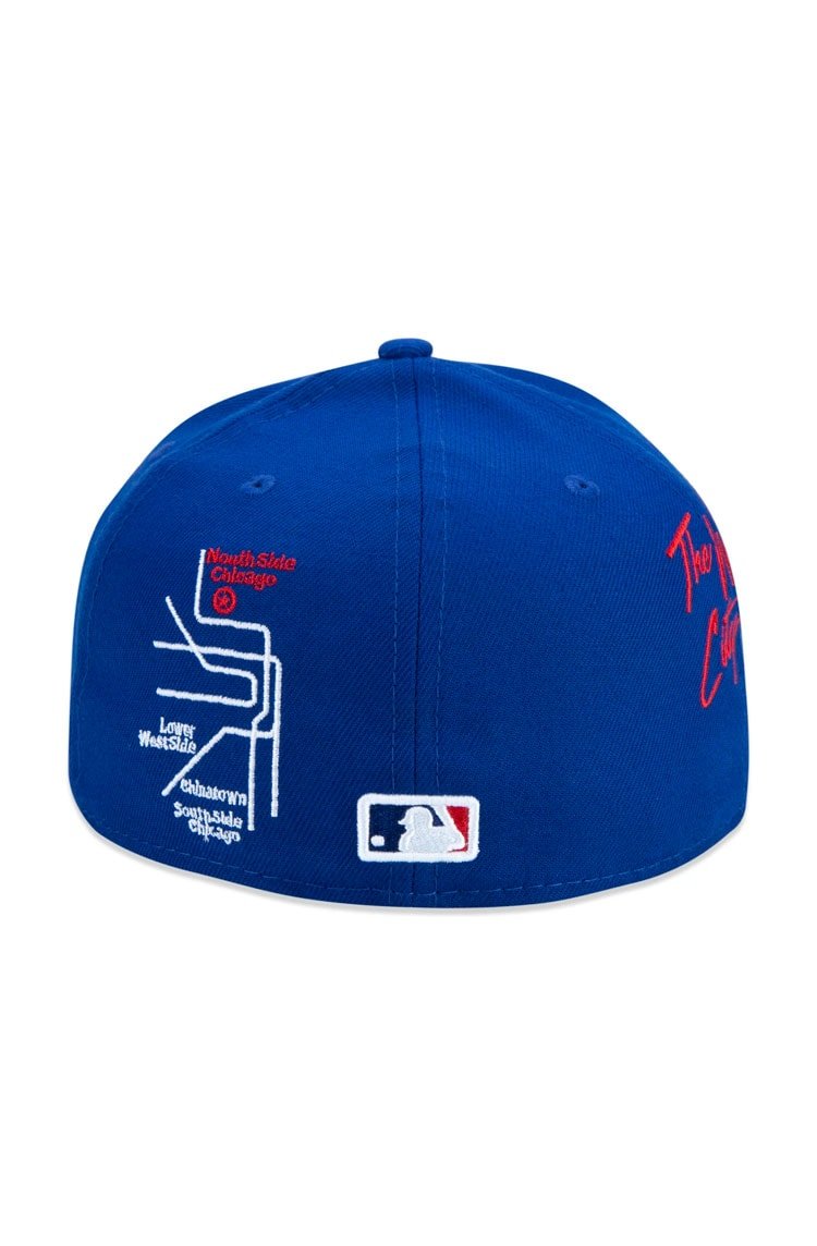 Boné New Era 59fifty Chicago Cubs City Transit Aba Reta Azul/Vermelho - NewSkull