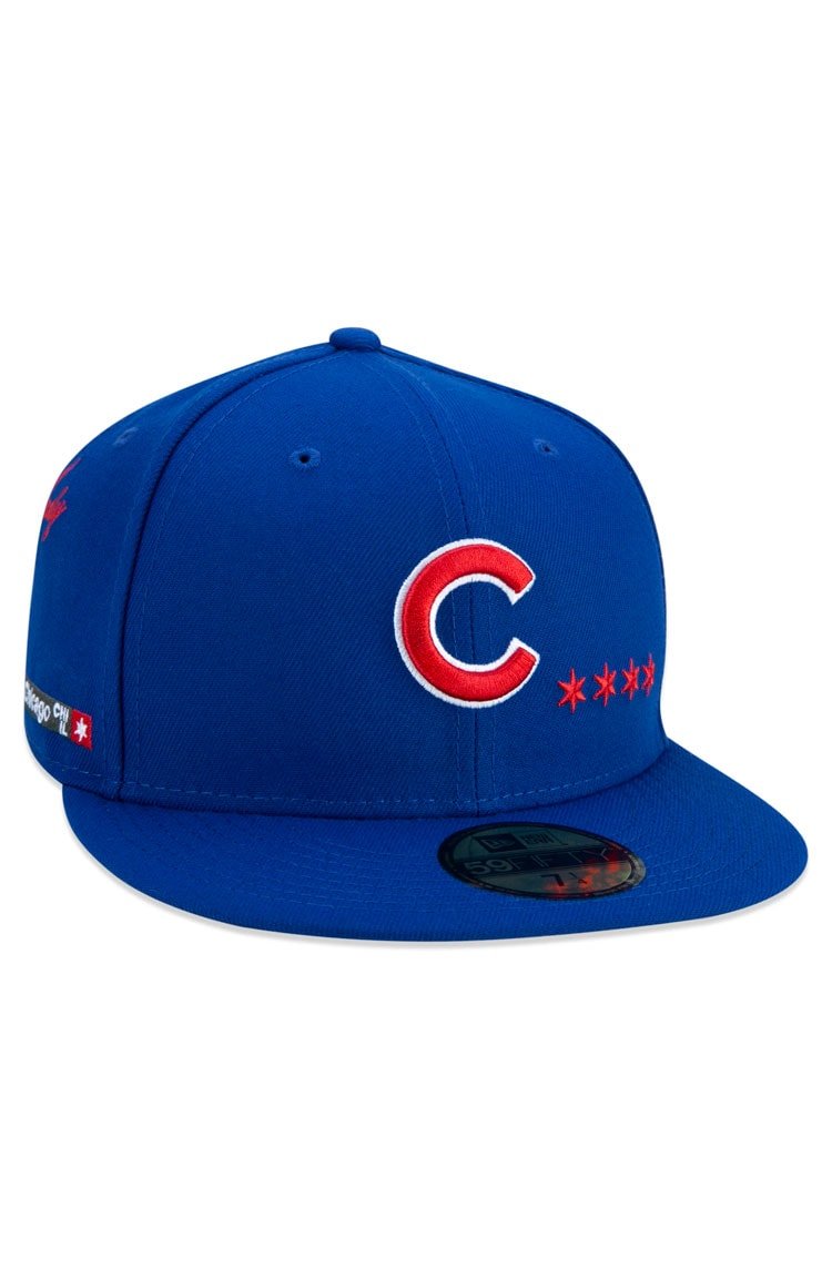 Boné New Era 59fifty Chicago Cubs City Transit Aba Reta Azul/Vermelho - NewSkull