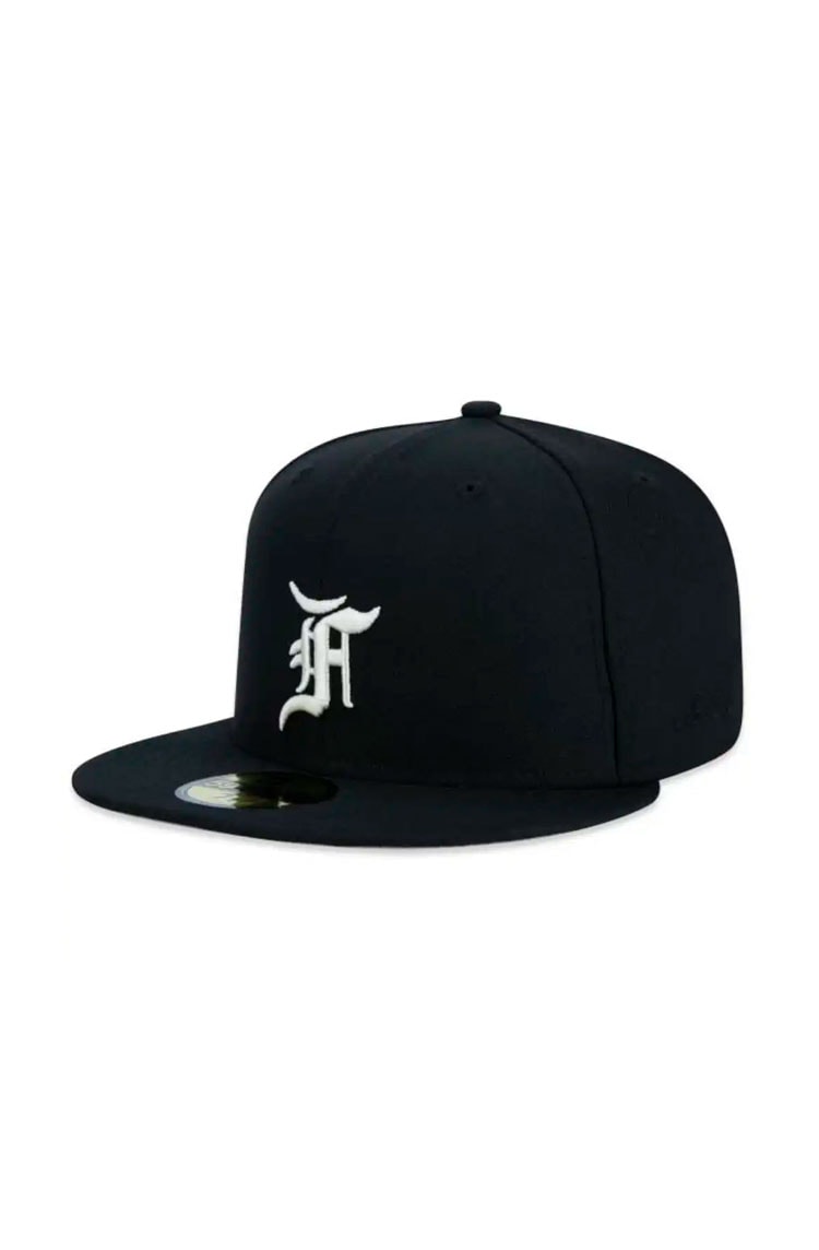 Boné New Era 59FIFTY Fitted Fear of God Ballpark Aba Reta Preto - NewSkull