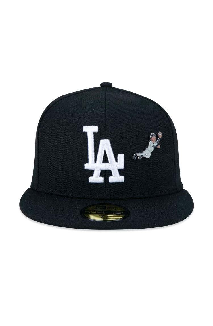 Boné New Era 59FIFTY Fitted MLB Los Angeles Dodgers All Building Preto - NewSkull