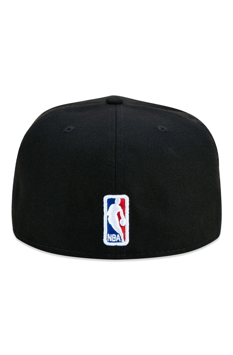 Boné New Era 59fifty Miami Heat Patchwork Aba Reta Preto/Branco - NewSkull