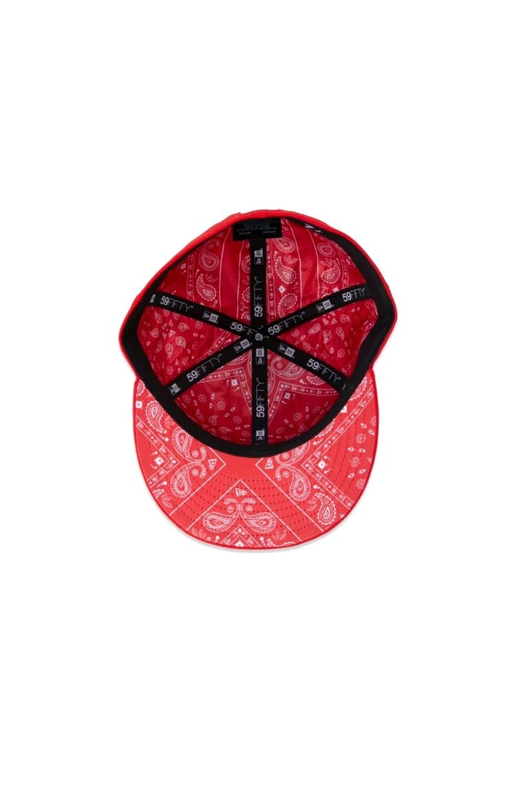 Boné New Era 59FIFTY MLB Boston Red Sox Street Vermelho/Branco - NewSkull