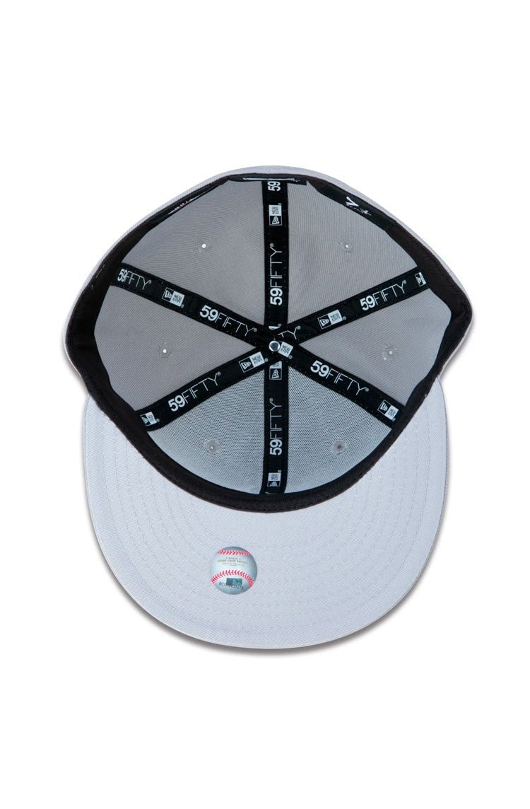 Boné New Era 59fifty Mlb New York Yankees Cinza/Branco - NewSkull