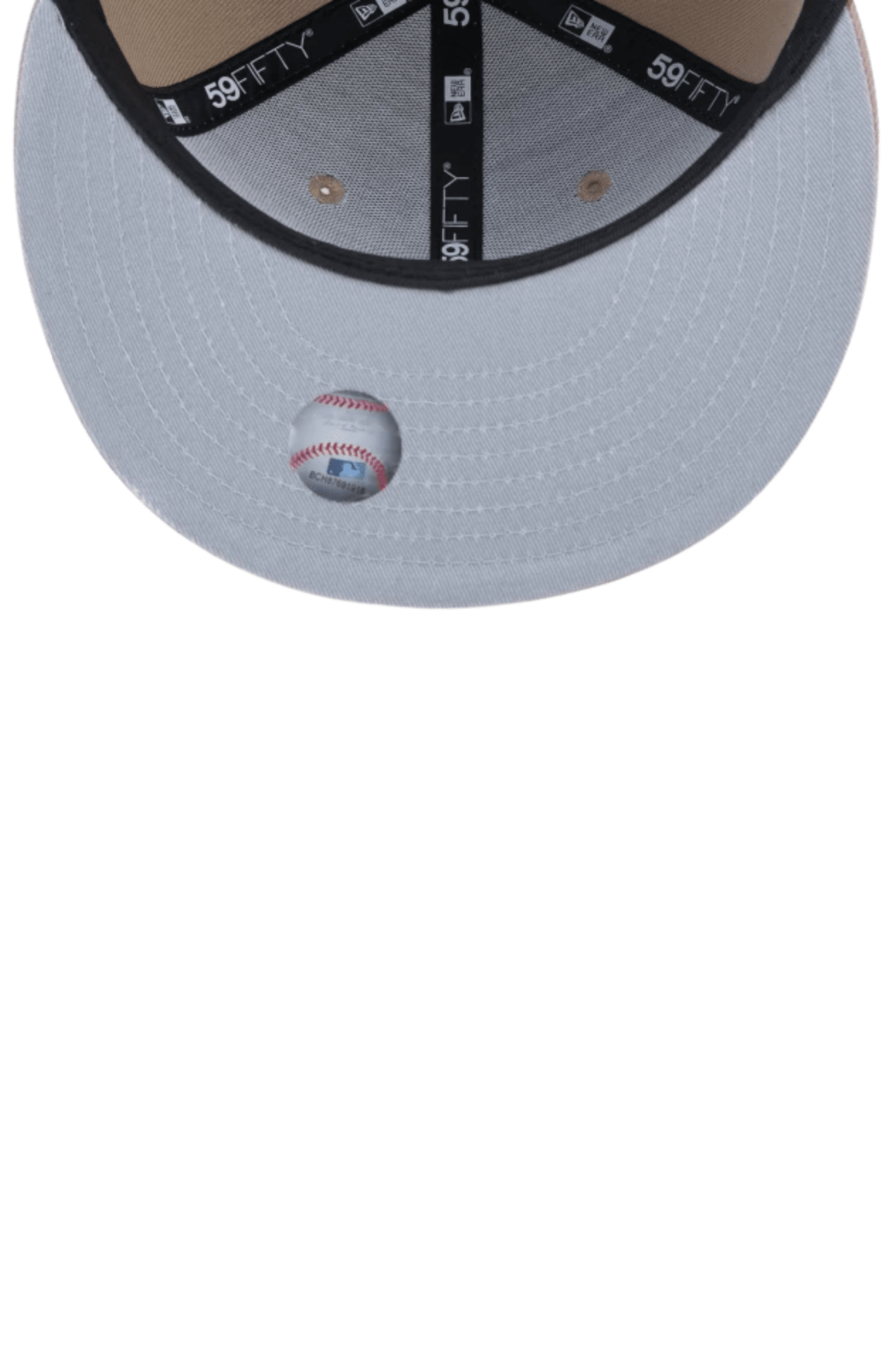 Boné New Era 59FIFTY MLB New York Yankees Marrom/Branco - NewSkull