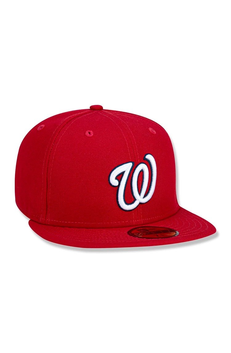 Boné New Era 59FIFTY Washington Nationals MLB Vermelho/Branco - NewSkull