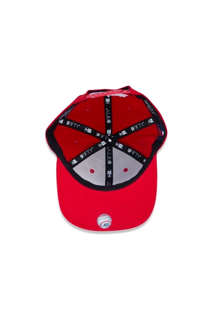 Boné New Era 9FIFTY Original Fit MLB Los Angeles Dodgers Vermelho/Branco - NewSkull