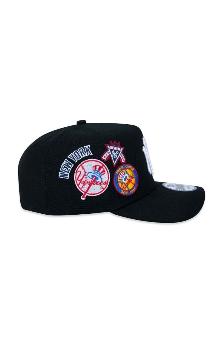Boné New Era 9FORTY A - Frame MLB New York Yankees Core Preto/Branco - NewSkull