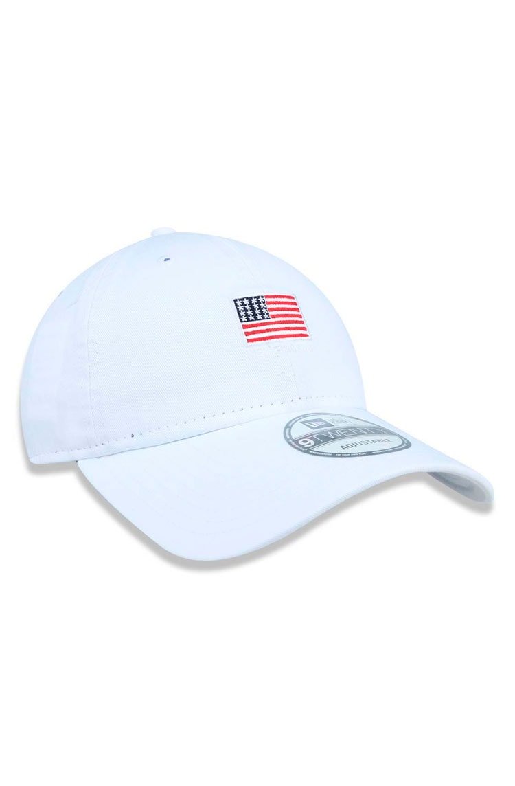 Boné New Era 9TWENTY Bandeira EUA Branco/Vermelho - NewSkull