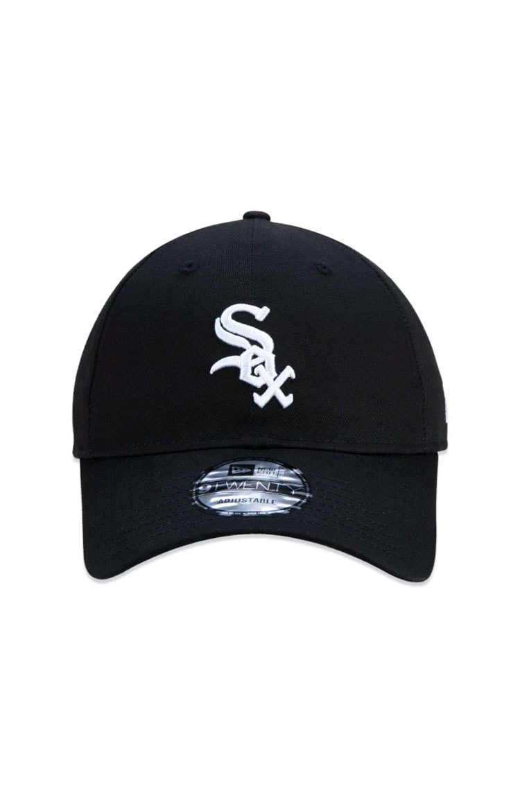 Boné New Era 9TWENTY MLB Chicago White Sox Aba Curva Preto/Branco - NewSkull