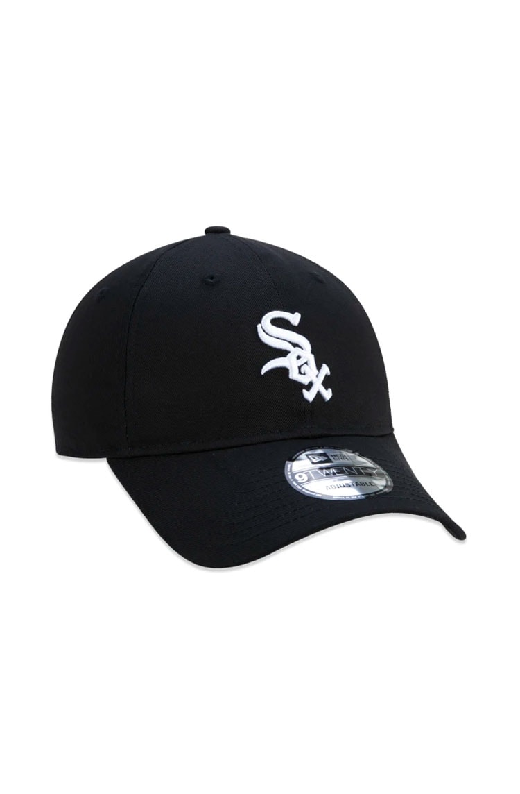 Boné New Era 9TWENTY MLB Chicago White Sox Aba Curva Preto/Branco - NewSkull