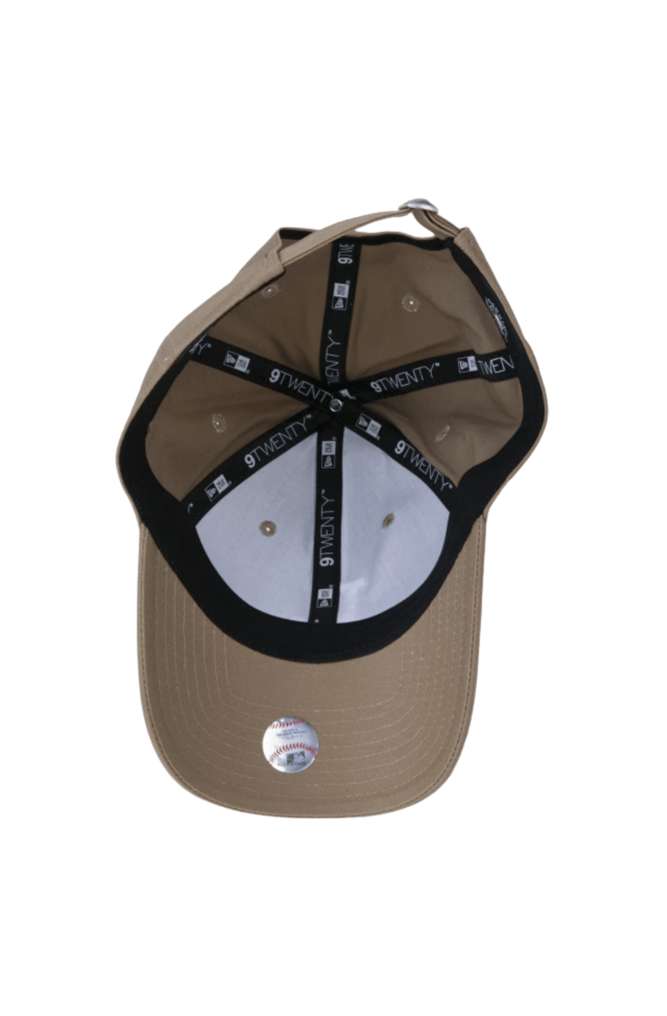 Boné New Era 9TWENTY MLB Los Angeles Dodgers Aba Curva Marrom/Branco - NewSkull