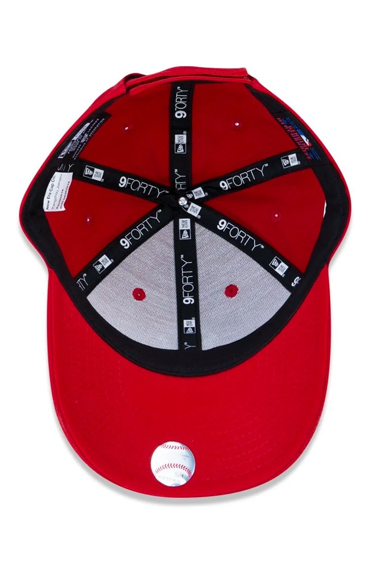 Boné New Era Juvenil 9forty Mlb New York Yankees Vermelho/Branco - NewSkull