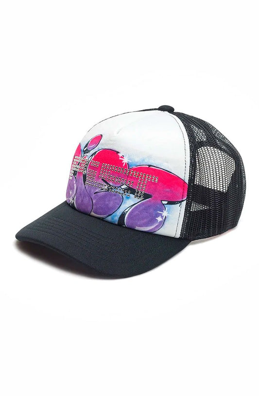 Boné Piet Crystal Grafitti Trucker Hat Preto - NewSkull