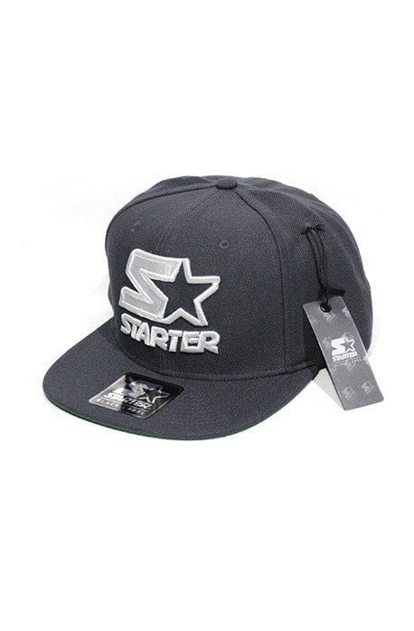 Boné Snapback Starter Black Label Logo Cinza - NewSkull