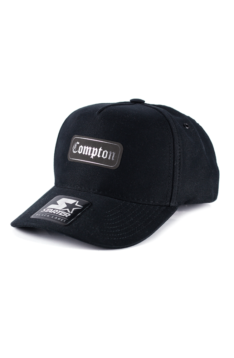 Bone Starter Aba Curva Snapback Compton Prata Preto - NewSkull