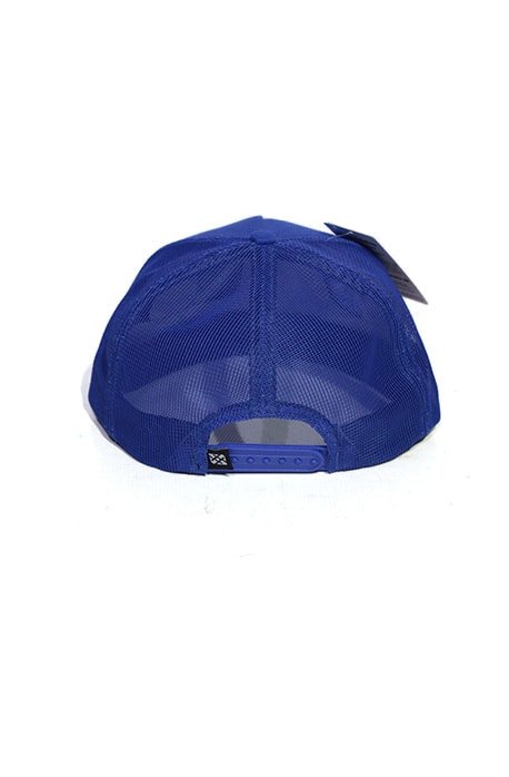Boné Trucker Hashskatetag Snapback Azul com Vermelho - NewSkull