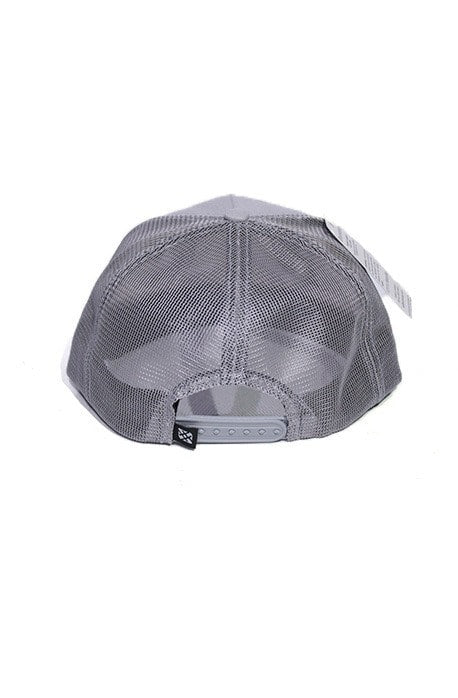 Boné Trucker Hashskatetag Snapback Cinza - NewSkull