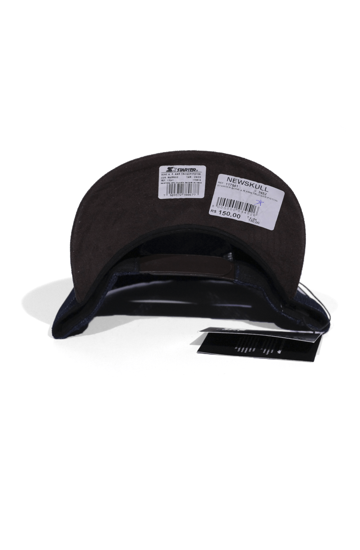 Boné Trucker Starter Black Label Piston Azul Snapback - NewSkull