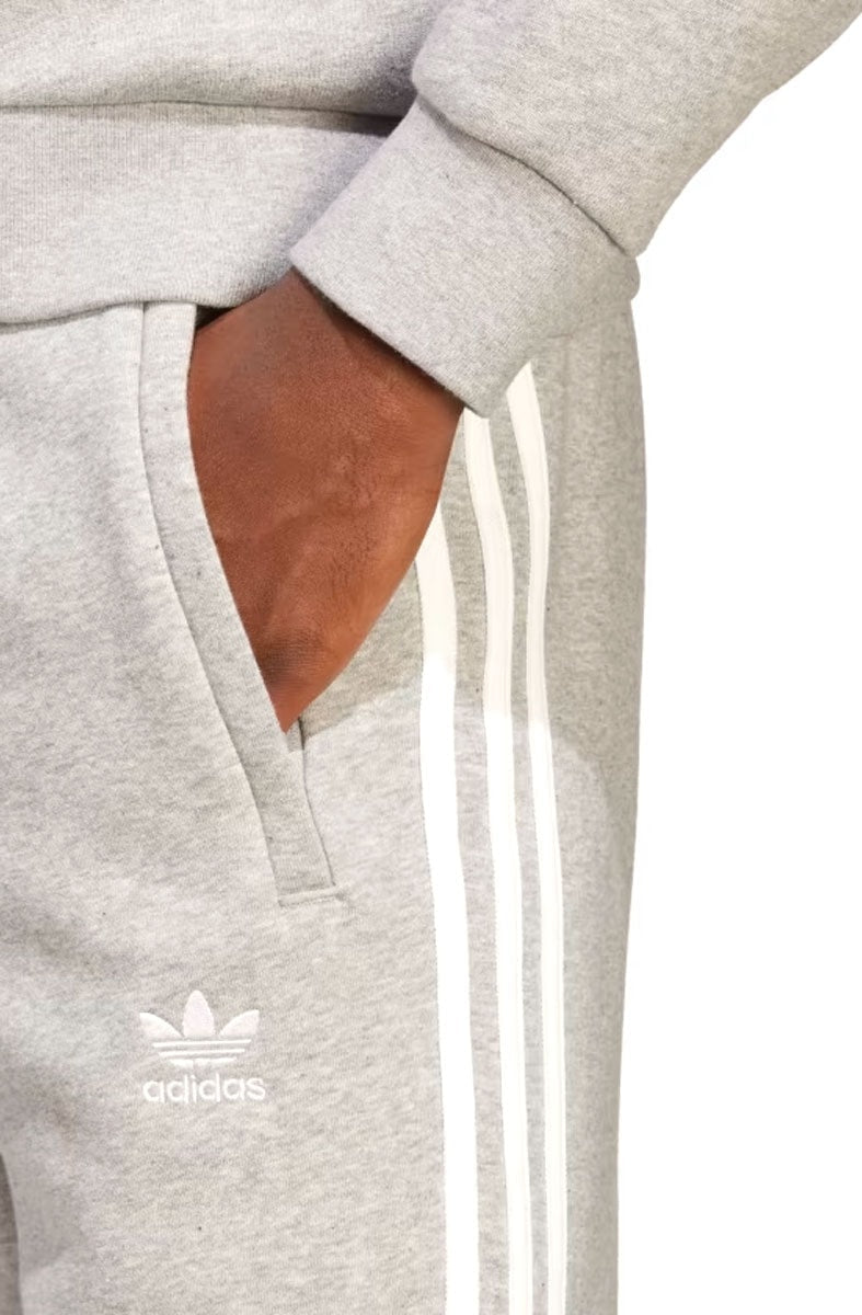 Calça Adidas Adicolor Classics 3 - Stripes Cinza Claro/Branco - NewSkull
