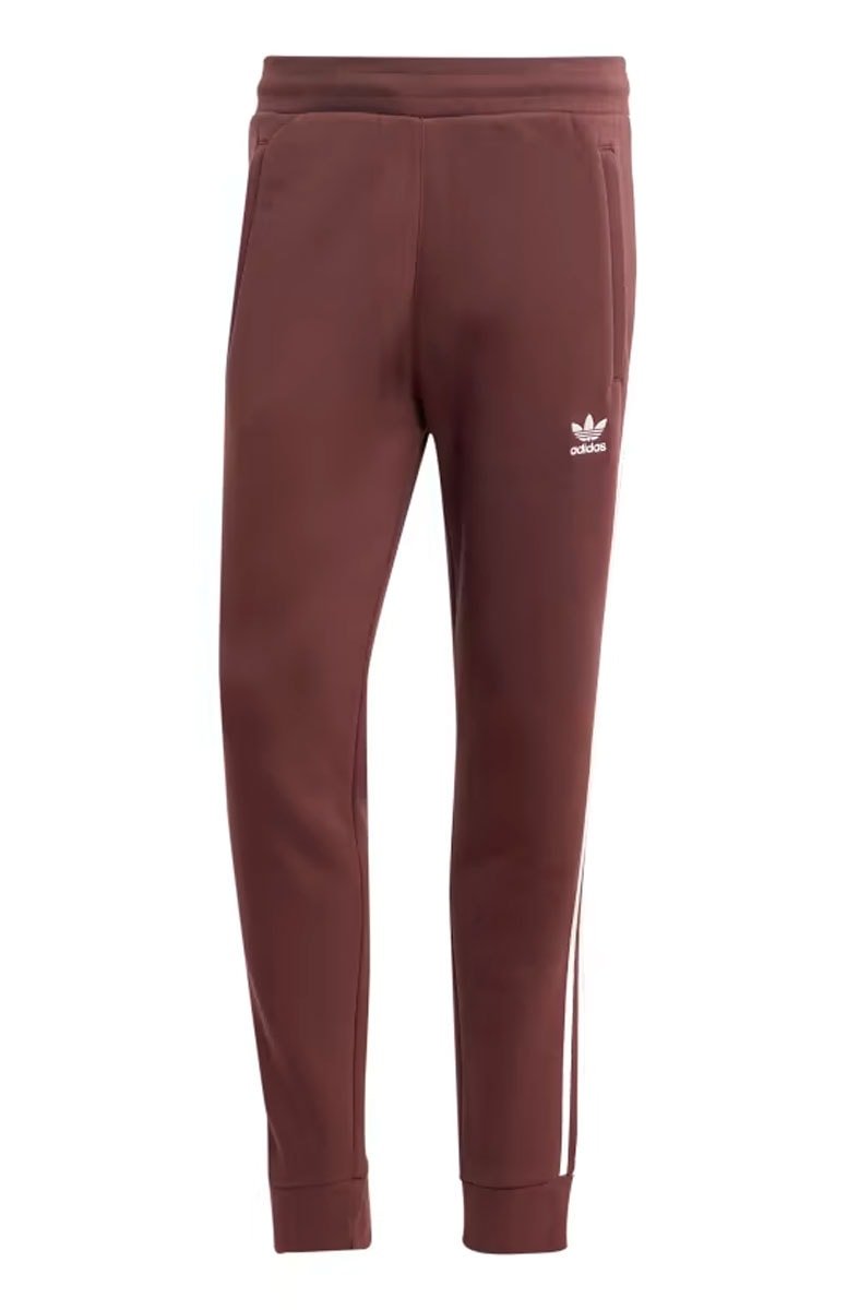 Calça Adidas Adicolor Classics 3 - Stripes Marrom/Branco - NewSkull