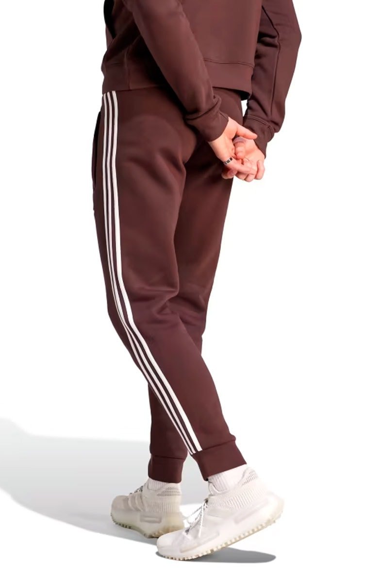 Calça Adidas Adicolor Classics 3 - Stripes Marrom/Branco - NewSkull