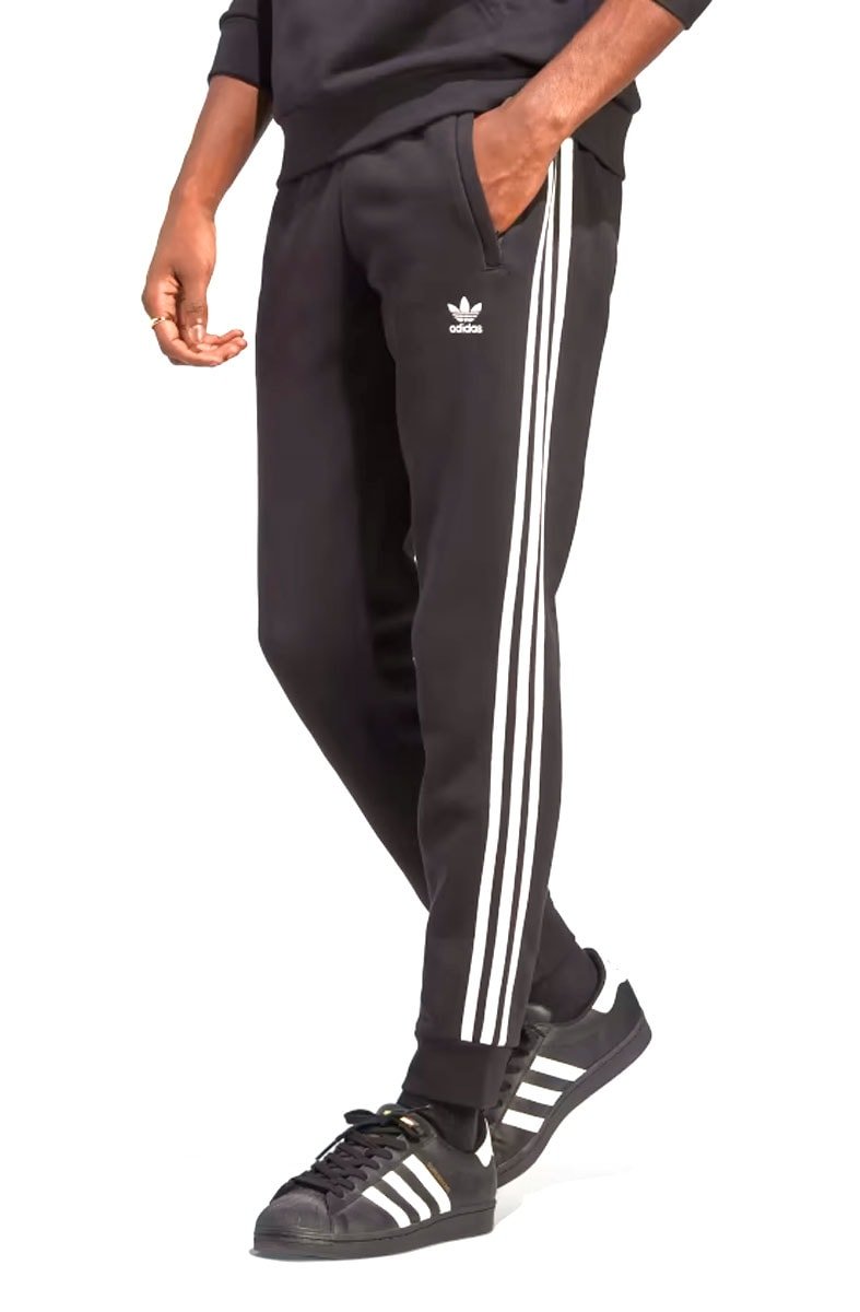 Calça Adidas Adicolor Classics 3 - Stripes Preto/Branco - NewSkull