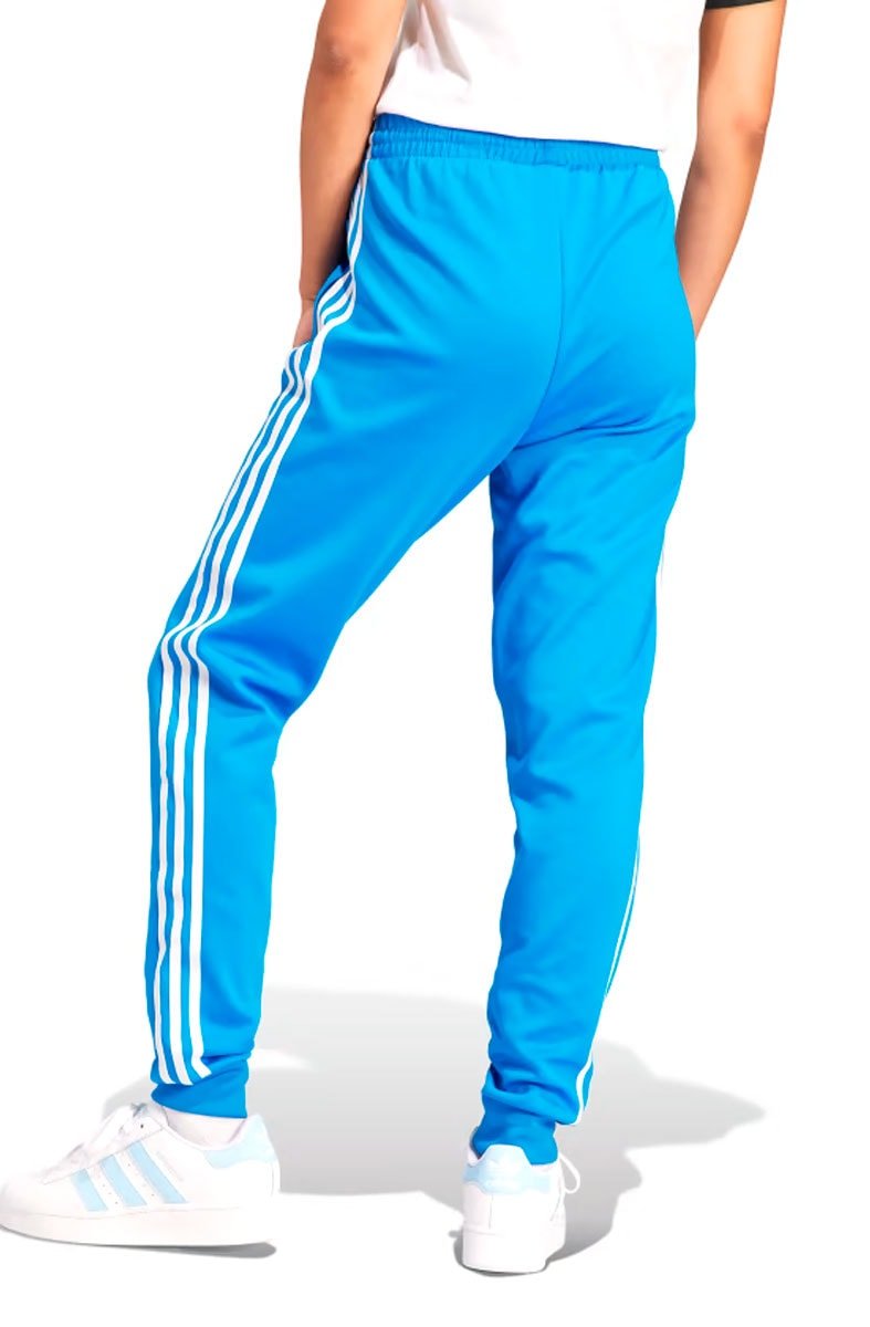 Calça Adidas Adicolor Classics Cuffed Track Pants Azul/Branco - NewSkull