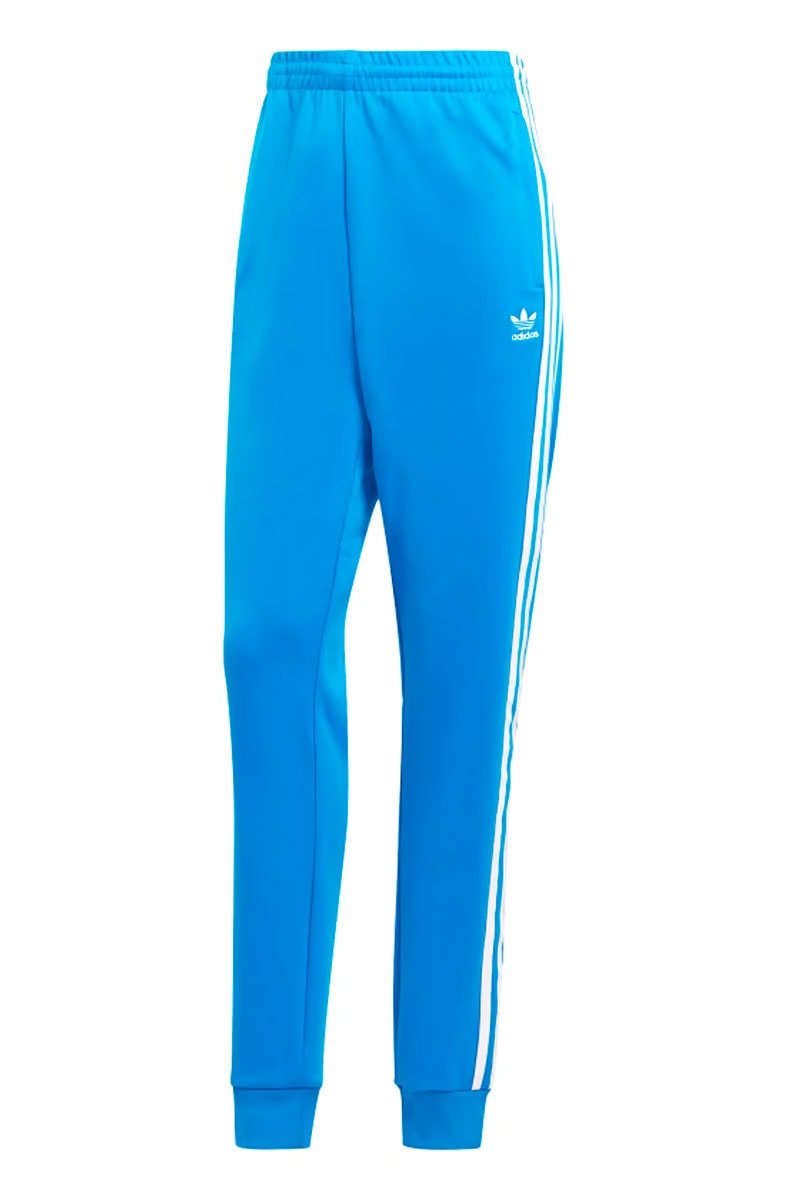 Calça Adidas Adicolor Classics Cuffed Track Pants Azul/Branco - NewSkull