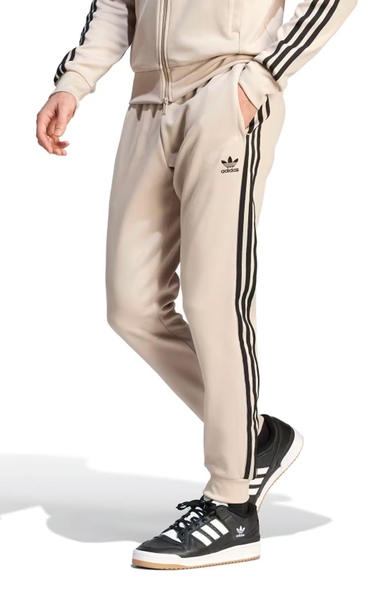 Calça Adidas Adicolor Classics SST Bege/Preto - NewSkull