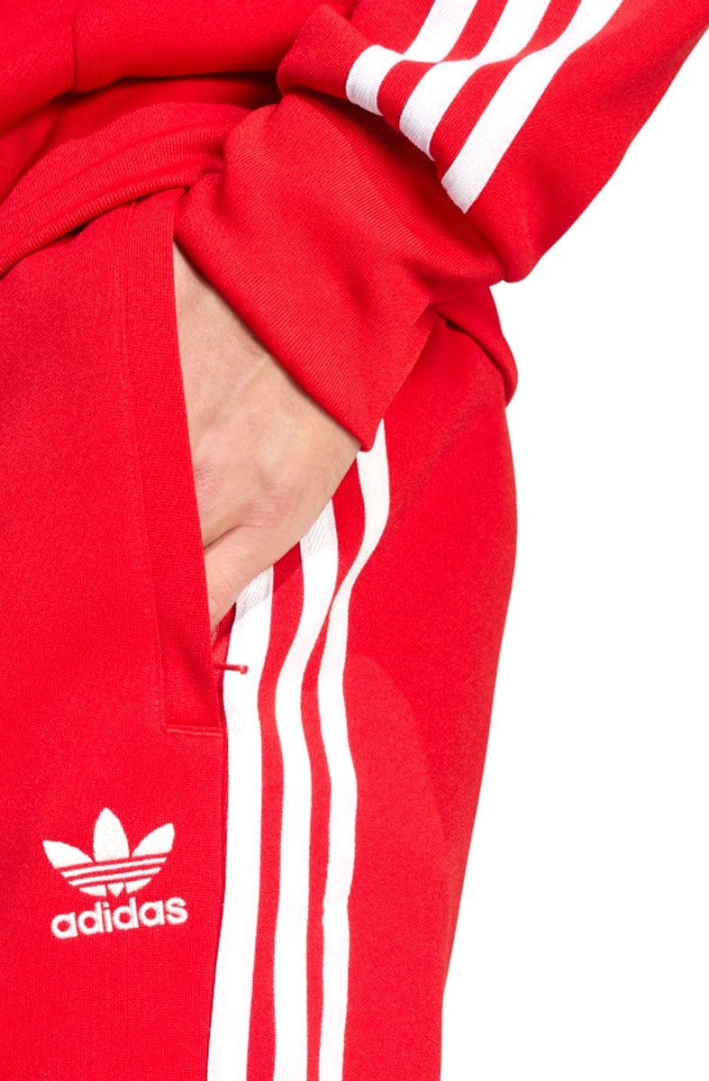 Calça Adidas Adicolor Classics SST Vermelho/Branco - NewSkull