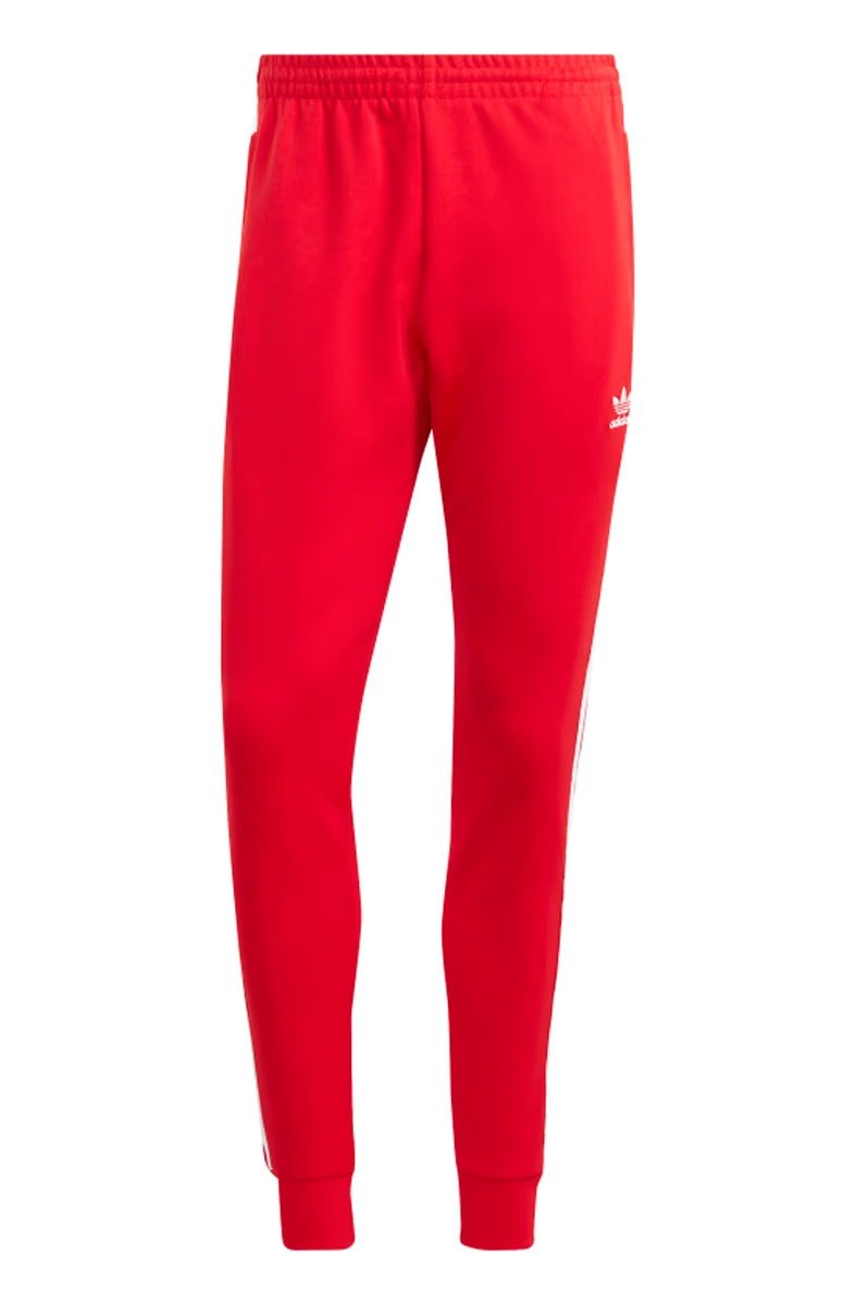 Calça Adidas Adicolor Classics SST Vermelho/Branco - NewSkull