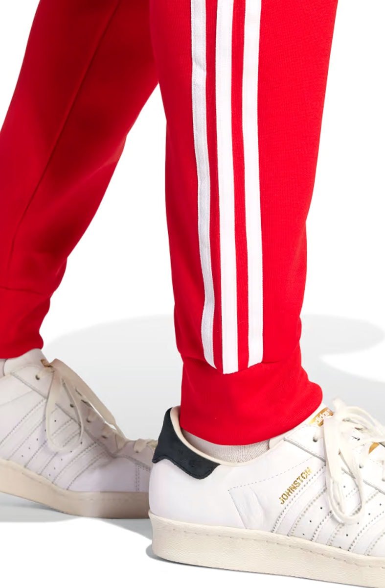 Calça Adidas Adicolor Classics SST Vermelho/Branco - NewSkull