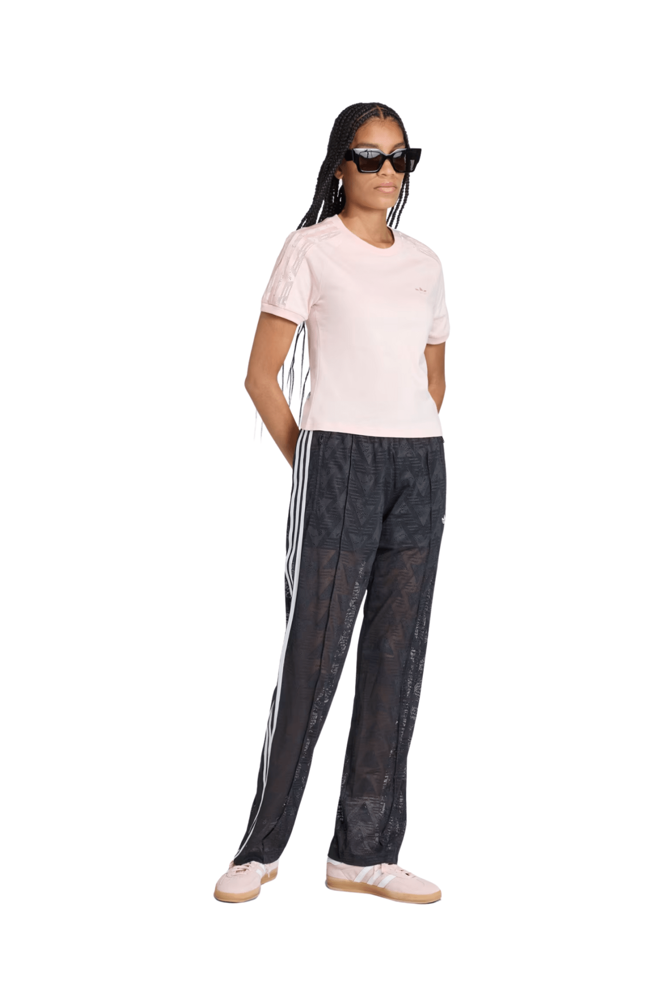 Calça Adidas Firebird Classic Lace Track Pants Preto/Branco - NewSkull