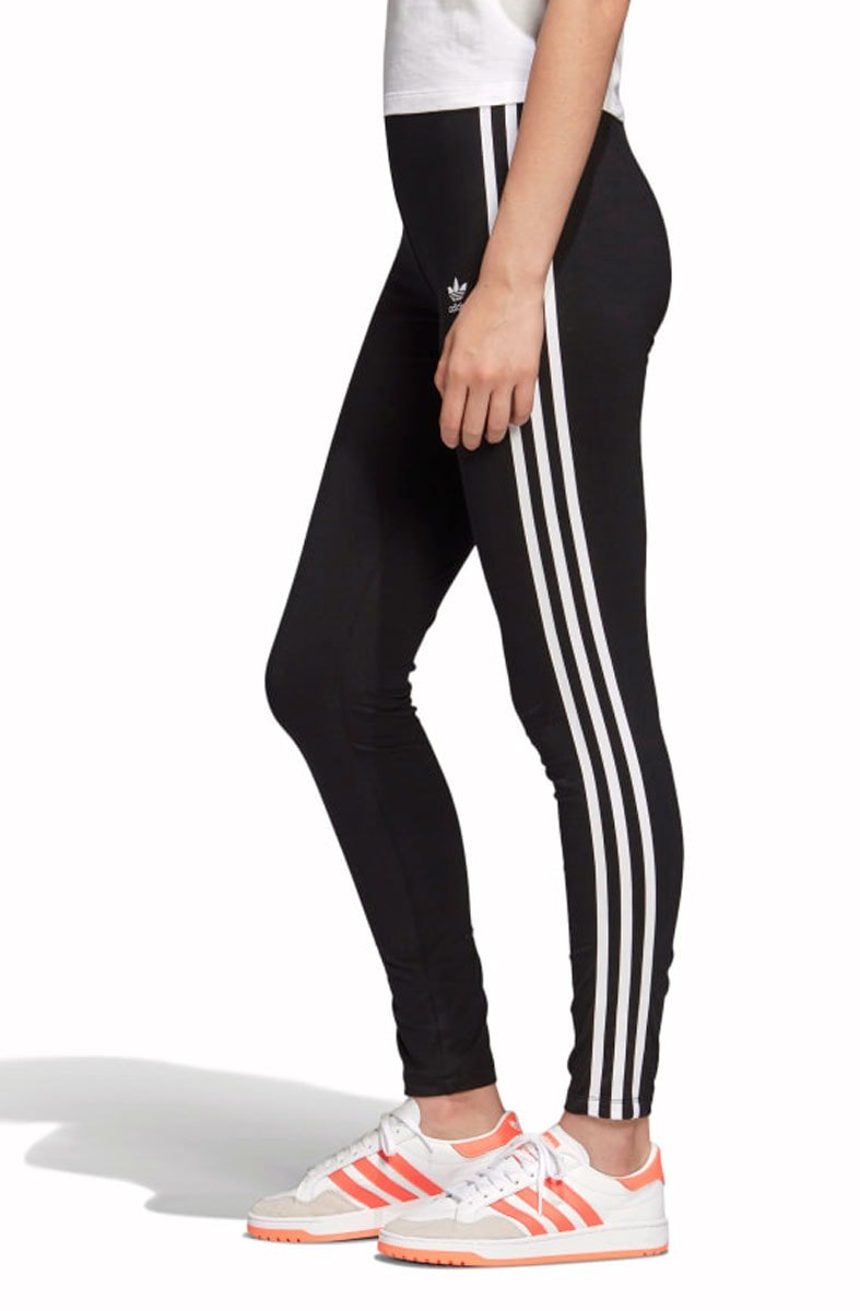 Calça Adidas Legging Adicolor 3 Stripes Feminina Preta - NewSkull