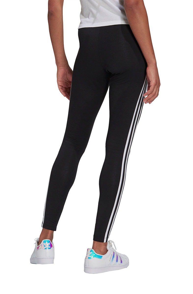 Calça Adidas Legging Adicolor Classics 3 - Stripes Feminina Preta/Branco - NewSkull