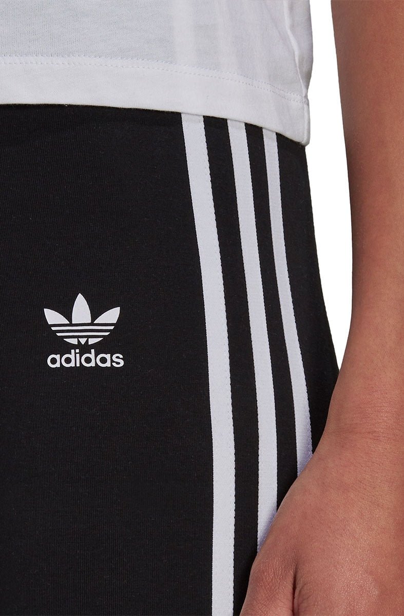 Calça Adidas Legging Adicolor Classics 3 - Stripes Feminina Preta/Branco - NewSkull