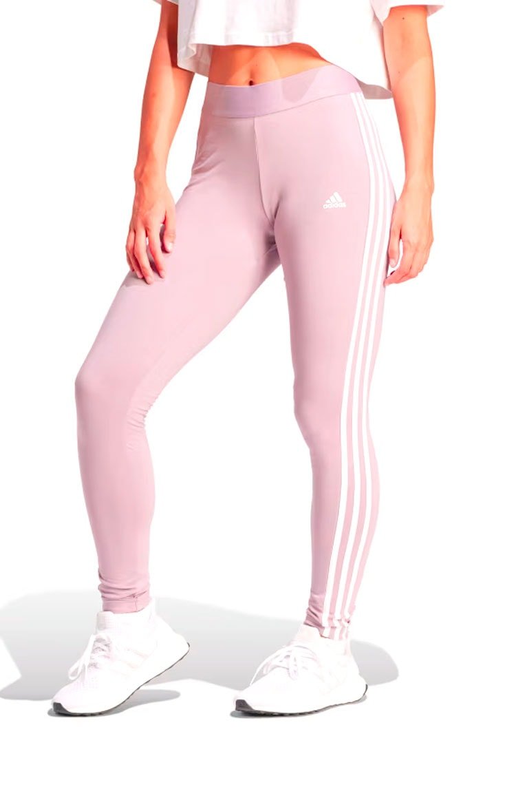 Calça Adidas Legging Essentials 3 - stripes Roxo - NewSkull
