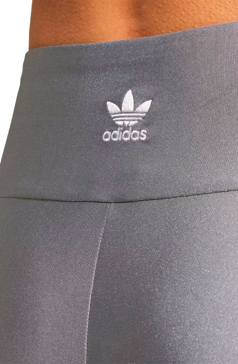 Calça Adidas Legging Poliester Adicolor 3 - stripes Cinza/Branco - NewSkull