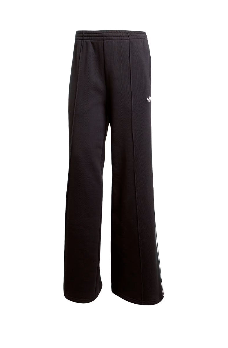 Calça Adidas Moletom Adicolor Wide 3 - stripes Preto/Branco - NewSkull