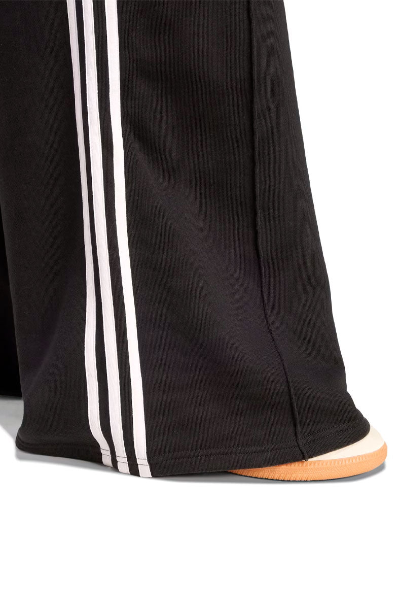 Calça Adidas Moletom Adicolor Wide 3 - stripes Preto/Branco - NewSkull