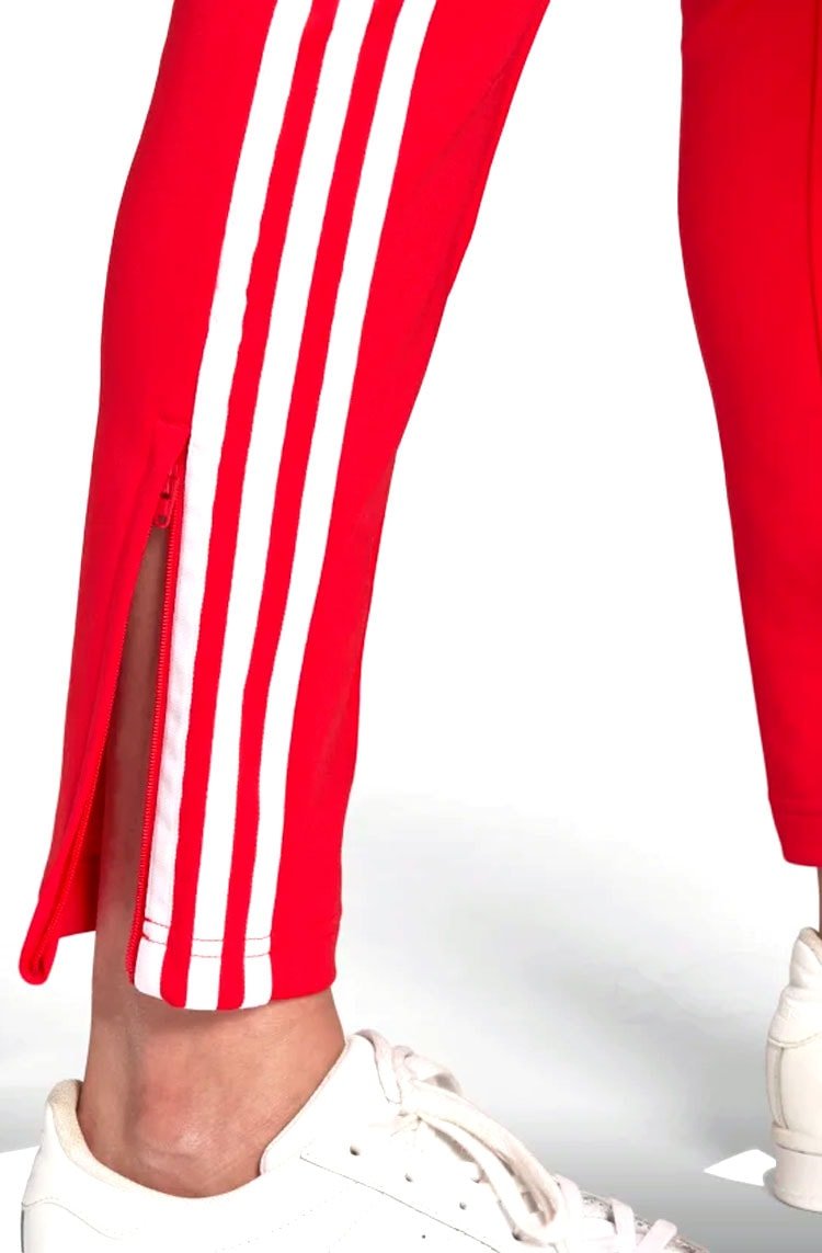 Calça Adidas Primeblue Sst Vermelho/Branco - NewSkull