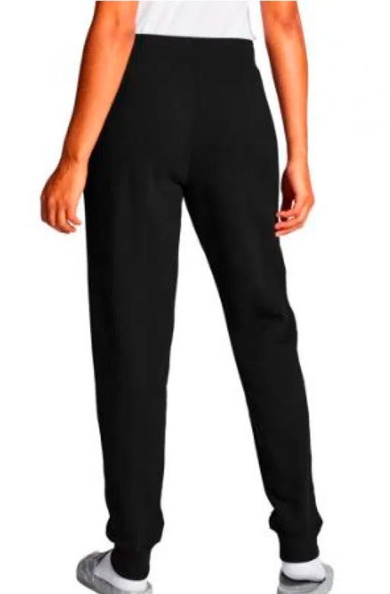 Calça Champion Feminina Moletom Jogger Preto/Branco - NewSkull