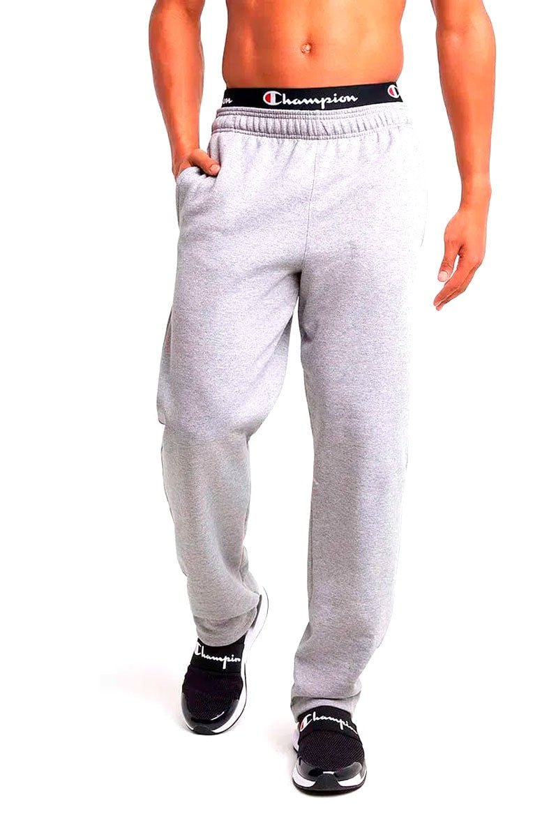 Calça Champion Moletom C - Patch Cinza - NewSkull
