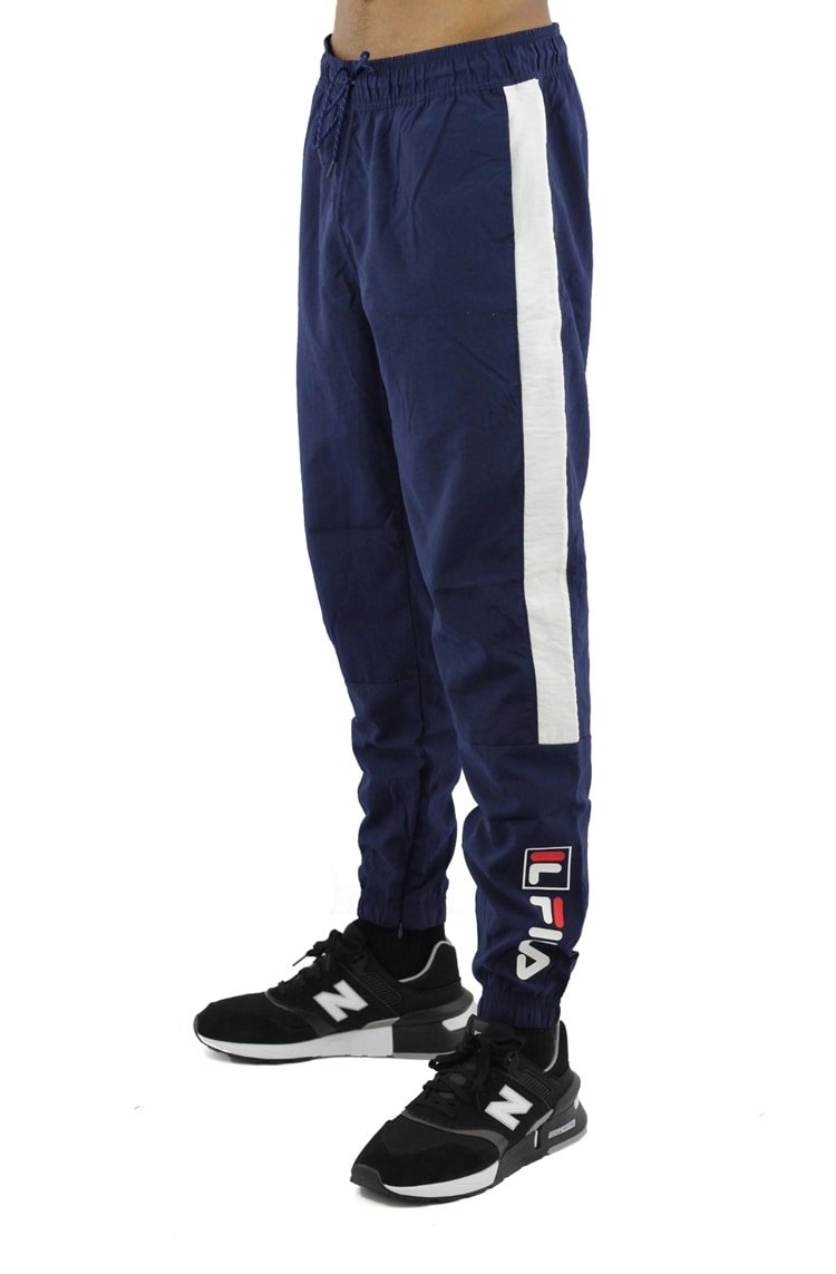 Calça FILA Color Block II Azul/Branca - NewSkull