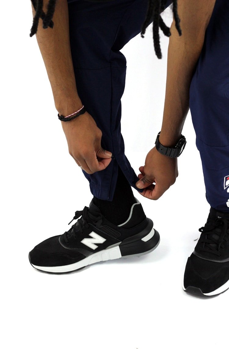Calça FILA Color Block II Azul/Branca - NewSkull