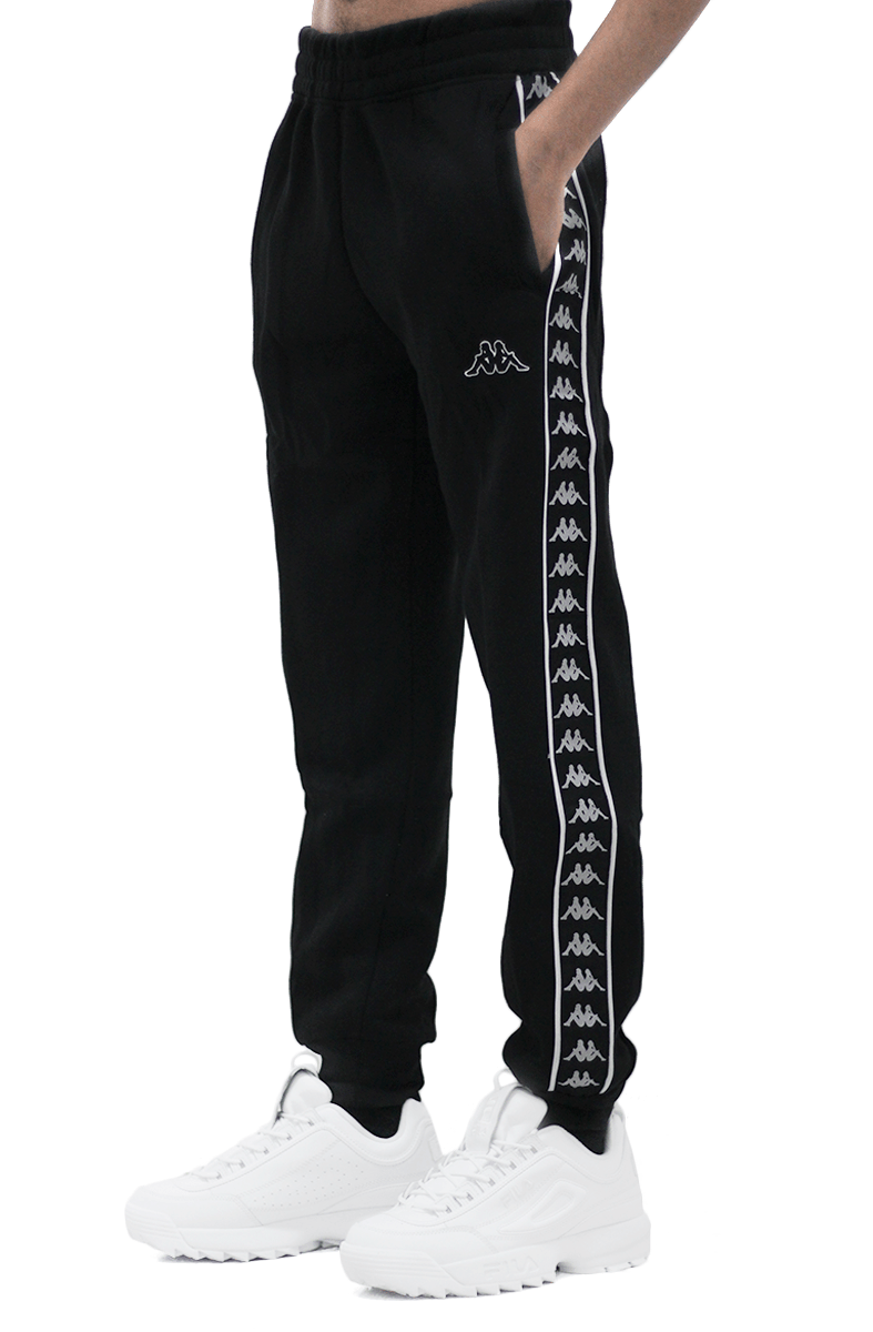 Calça Kappa Jogger Moletom Nuovo Due Due Masculina Preta - NewSkull