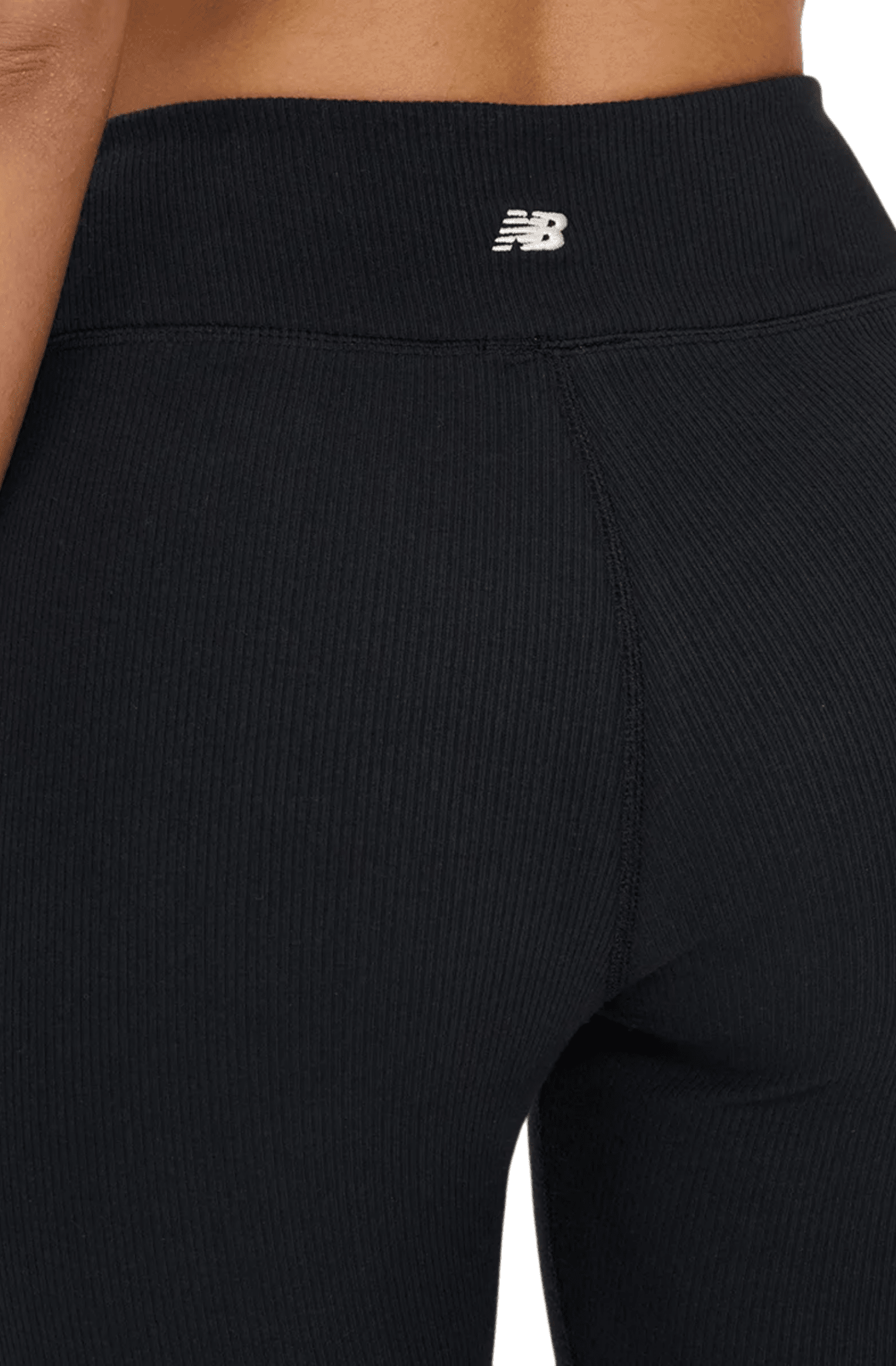 Calça New Balance Legging Canelada Small Logo Preto - NewSkull