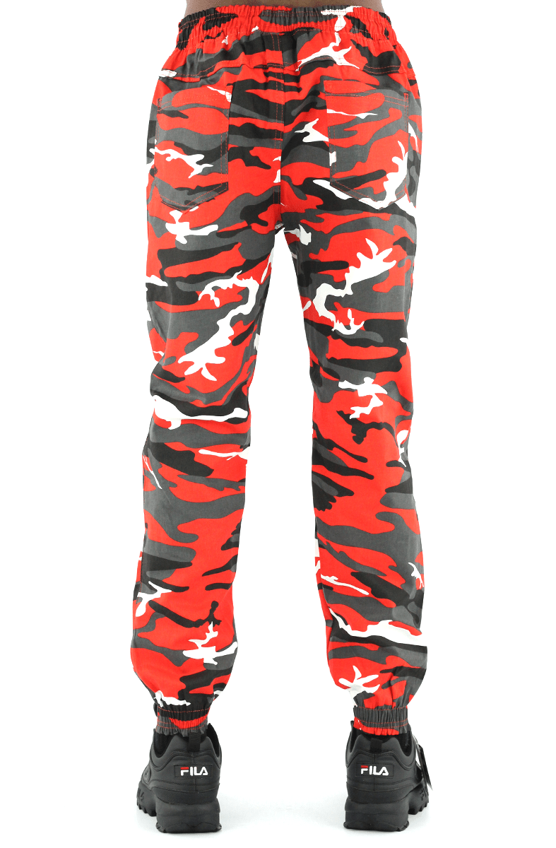Calça NewSkull Jogger Camo Collor Vermelha - NewSkull
